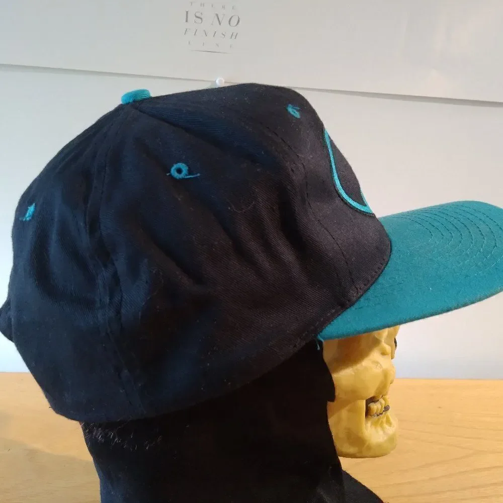 Vintage 90s Batman Two Tone Snap Back Hat Teal
